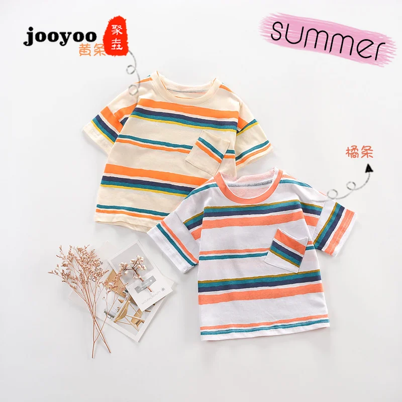 New Baby Clothing Summer Fashion Casual Striped Short Sleeve Cotton T-shirt Top Short Sleeve Casual Wear
New Baby Clothing Summer Fashion Casual Striped Short Sleeve Cotton T-shirt Top Short Sleeve Casual Wear