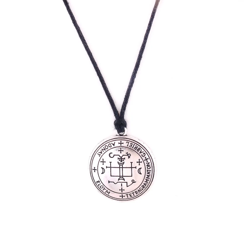 Rope Chain Archangel GABRIEL Angelic Amulet Gothis Style Pattern Antique Silver Zinc Alloy Dropshipping
Rope Chain Archangel GABRIEL Angelic Amulet Gothis Style Pattern Antique Silver Zinc Alloy Dropshipping