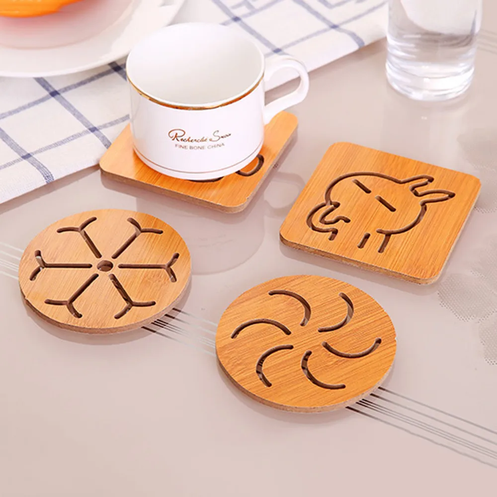 Wooden Heat Insulation Pads Square Solid Wood Blankets Wooden Hollow Snowflakes Coasters Home Decor Kitchen Accessory 19MAY28
Wooden Heat Insulation Pads Square Solid Wood Blankets Wooden Hollow Snowflakes Coasters Home Decor Kitchen Accessory 19MAY28