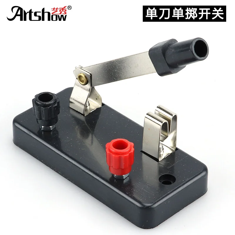 Single-pole single-throw switch single-closed switch student use high school physical experiment equipment supplies
Single-pole single-throw switch single-closed switch student use high school physical experiment equipment supplies