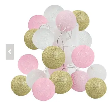 2.5m Gold Pink White Cotton Balls String Lights Party Decorative Lamp for Girl Bedroom Wedding Decoration Holiday Party Decor
2.5m Gold Pink White Cotton Balls String Lights Party Decorative Lamp for Girl Bedroom Wedding Decoration Holiday Party Decor
