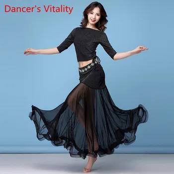 Sexy Women Belly Dance set mesh Stretchy Shinny Fabric practice clothes long skirt Balck Red M,L,XL
Sexy Women Belly Dance set mesh Stretchy Shinny Fabric practice clothes long skirt Balck Red M,L,XL