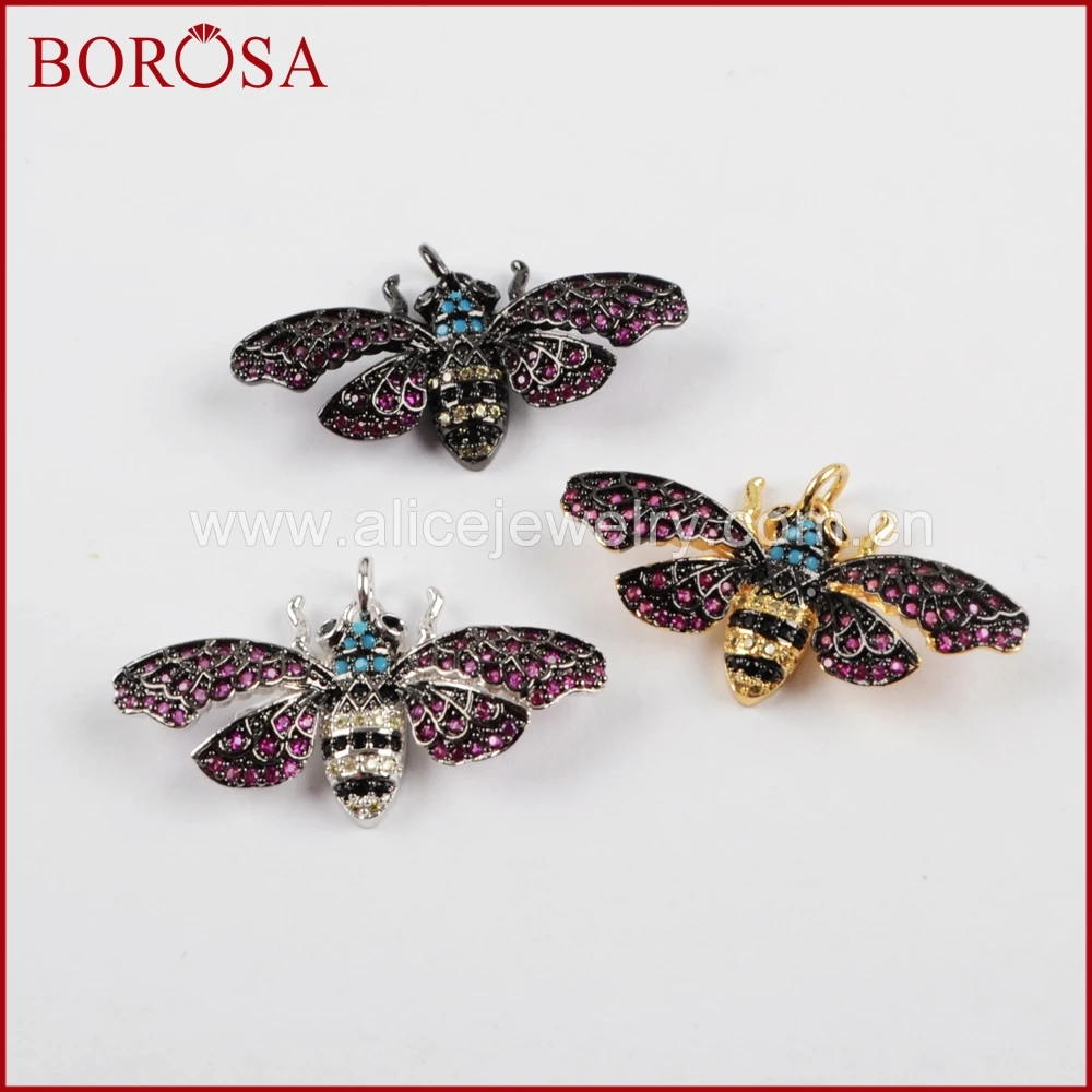 BOROSA 5PCS Fashion Mosquito Insects Bugs Bee Pendant,Micro Pave CZ Beetles Small Charm Jewelry Mixed Color Pendants WX838
BOROSA 5PCS Fashion Mosquito Insects Bugs Bee Pendant,Micro Pave CZ Beetles Small Charm Jewelry Mixed Color Pendants WX838