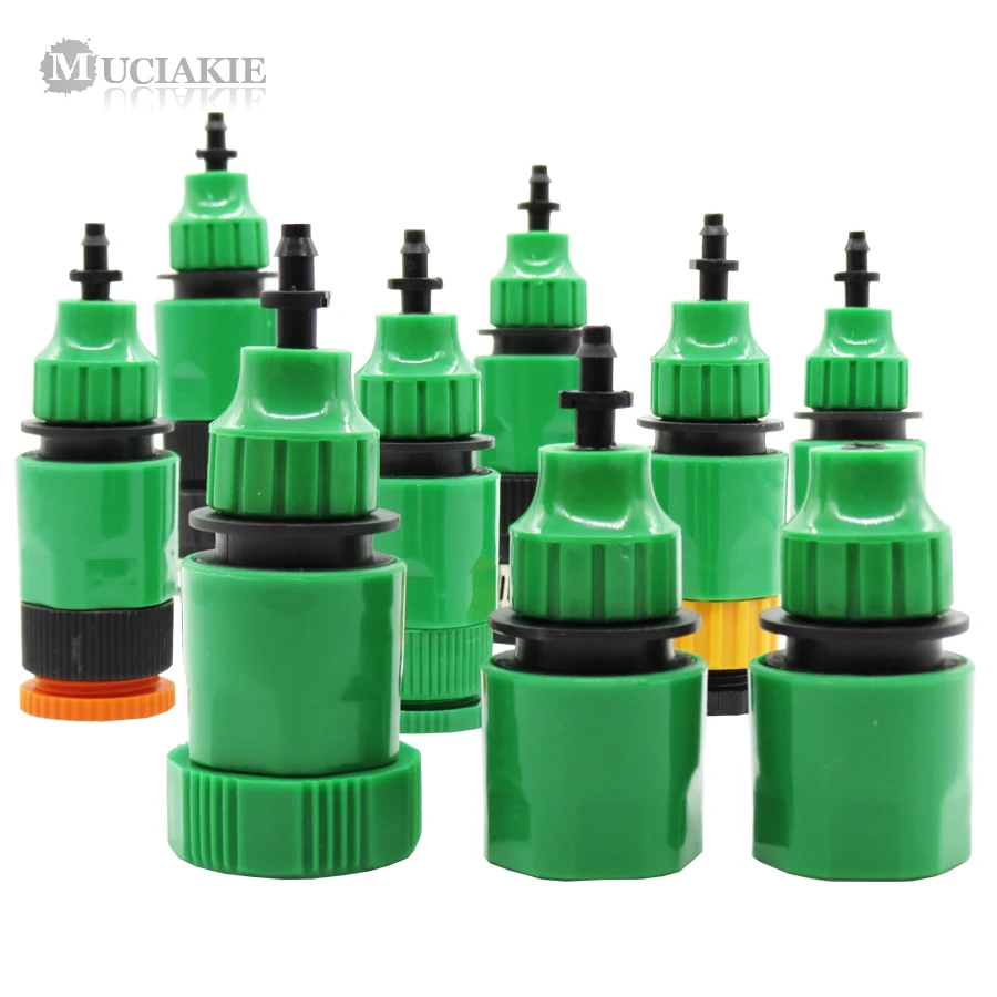 MUCIAKIE 9 Types of Garden Water Coupling Adaptor Quick Connector for Faucet Irrigation 1/2'' 3/4'' 1' Thread to 8/11 4/7mm Hose
MUCIAKIE 9 Types of Garden Water Coupling Adaptor Quick Connector for Faucet Irrigation 1/2'' 3/4'' 1' Thread to 8/11 4/7mm Hose
