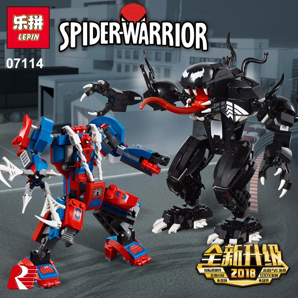 LegoINGly Super Heroe Spiderman Mech Venom Mecha Building model Set Toys Compatible Marvel Spiderman
LegoINGly Super Heroe Spiderman Mech Venom Mecha Building model Set Toys Compatible Marvel Spiderman