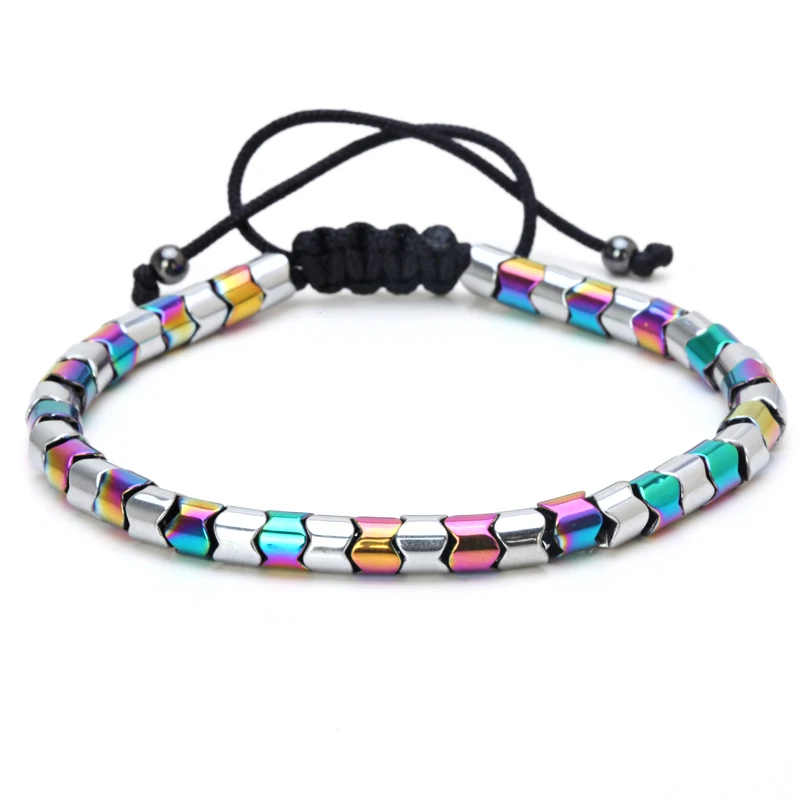 Mcllroy Bracelet men Braided rope Natural Hematite stone beads Mix color Trendy Paired Chain Bracelets & Bangles Men jewelry
Mcllroy Bracelet men Braided rope Natural Hematite stone beads Mix color Trendy Paired Chain Bracelets & Bangles Men jewelry