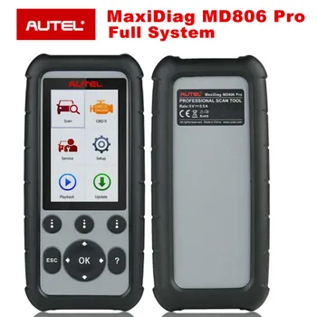 Original Autel MaxiDiag MD806 Pro Full System OBD2 Car Automotive Diagnostic Tool Same as Autel MD808 Pro Free Update Online
Original Autel MaxiDiag MD806 Pro Full System OBD2 Car Automotive Diagnostic Tool Same as Autel MD808 Pro Free Update Online