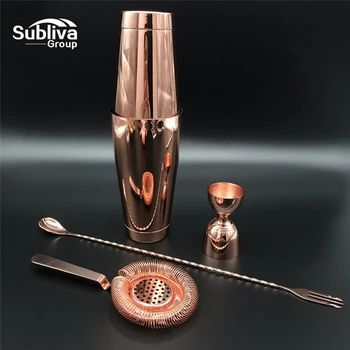 4Pcs/Set Stainless Steel Cocktail Shaker Copper Plated Mixer Drink Bartender Kit Bars Set Tools Professional Bartender Tool
4Pcs/Set Stainless Steel Cocktail Shaker Copper Plated Mixer Drink Bartender Kit Bars Set Tools Professional Bartender Tool