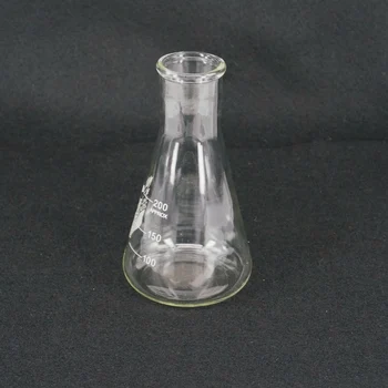 200ml Wide Neck Borosilicate Glass Conical Erlenmeyer Flask For Chemistry Laboratory
200ml Wide Neck Borosilicate Glass Conical Erlenmeyer Flask For Chemistry Laboratory