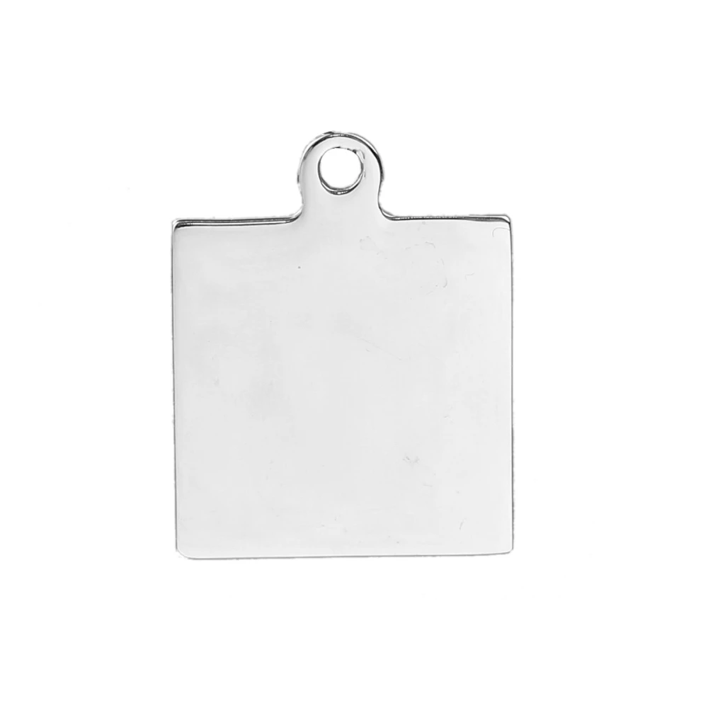DoreenBeads Stainless Steel Charms Square Silver Tone Color Blank Stamping Tags 25mm(1") x 20mm( 6/8"), 2 PCs
DoreenBeads Stainless Steel Charms Square Silver Tone Color Blank Stamping Tags 25mm(1") x 20mm( 6/8"), 2 PCs