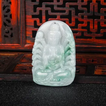 Natural A goods Burmese stone thousand hands guanyin bodhisattva pendant for male and female lovers/1
Natural A goods Burmese stone thousand hands guanyin bodhisattva pendant for male and female lovers/1