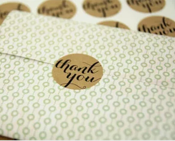 New Thank You Craft Packaging Seals Kraft Sticker Labels Wedding Favours And Gifts Christmas Party Halloween Decoration Supplies
New Thank You Craft Packaging Seals Kraft Sticker Labels Wedding Favours And Gifts Christmas Party Halloween Decoration Supplies