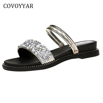 COVOYYAR 2019 New 2-Wear Glitter Women Sandals Summer Fashion Bling Open Toe Flat Women Shoes Slip On Plus Size 40 WSS866
COVOYYAR 2019 New 2-Wear Glitter Women Sandals Summer Fashion Bling Open Toe Flat Women Shoes Slip On Plus Size 40 WSS866