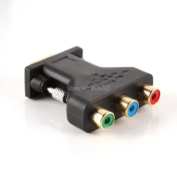 VGA Male To YPBPR 3RCA Femal Adapter 15Pin PC Computer to Projector/Ypbpr TV Adapter
VGA Male To YPBPR 3RCA Femal Adapter 15Pin PC Computer to Projector/Ypbpr TV Adapter