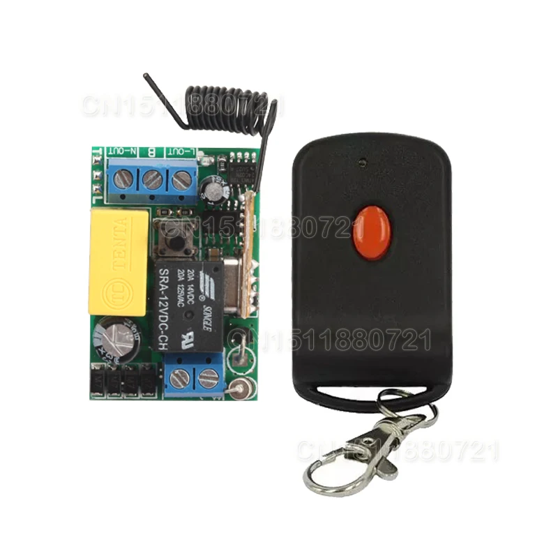Mini Size 220V 10A Wireless Remote Control Switches Controll Lighting Switch Learning Code 433.92MHZ
Mini Size 220V 10A Wireless Remote Control Switches Controll Lighting Switch Learning Code 433.92MHZ