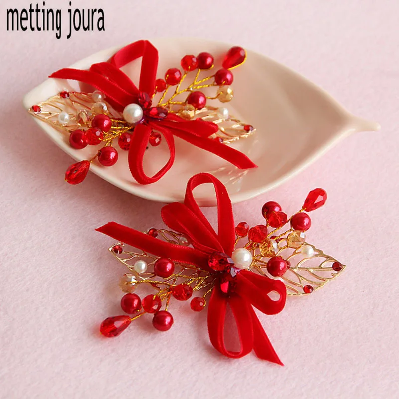 Metting Joura Wedding Party Bridal Red Flower Hair Clip With Beads Hair Pin Wtih beads Hair Stick Hair Accessories
Metting Joura Wedding Party Bridal Red Flower Hair Clip With Beads Hair Pin Wtih beads Hair Stick Hair Accessories