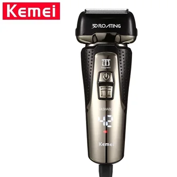 

Kemei KM-1531 Fully Washable Men Electric Shaver 3 Blade Rechargeable Razor Rechargeable Men Beard Trimmer Electric Shaver