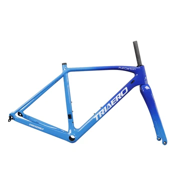 CX flat mount 12mm front fork and 135/142mm rear space 700C carbon cyclocross bike frame AC388 thru axle Disc brake with BB86
CX flat mount 12mm front fork and 135/142mm rear space 700C carbon cyclocross bike frame AC388 thru axle Disc brake with BB86