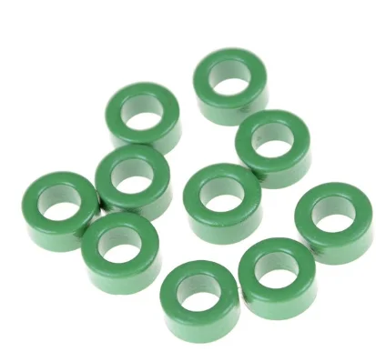 10 Pcs/lot Toroid Ferrite Core 10mm x 6mm x 5mm practical Inductor Coils Green Toroid Ferrite Cores
10 Pcs/lot Toroid Ferrite Core 10mm x 6mm x 5mm practical Inductor Coils Green Toroid Ferrite Cores