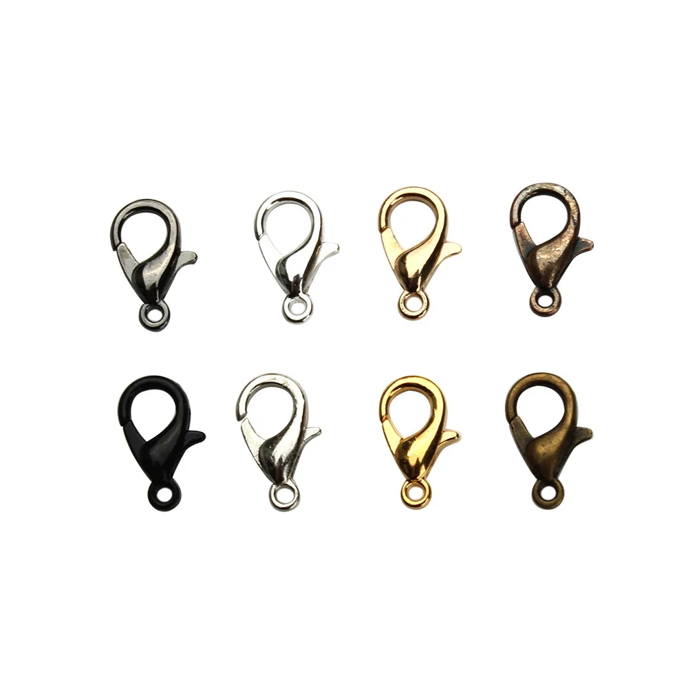 10/12/14/16/18/21mm 50Pcs/Lot Silver/Gold Metal Lobster Clasps Hooks Bracelet/Necklace Jewelry Connectors Hand Making DIY Buckle
10/12/14/16/18/21mm 50Pcs/Lot Silver/Gold Metal Lobster Clasps Hooks Bracelet/Necklace Jewelry Connectors Hand Making DIY Buckle