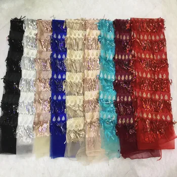 Latest African Laces 2018 3d Lace Fabric Wedding Nigerian French Tulle Lace Fabric With sequins 5yards African laces xb2-15
Latest African Laces 2018 3d Lace Fabric Wedding Nigerian French Tulle Lace Fabric With sequins 5yards African laces xb2-15
