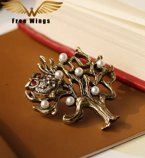 Vintage Pearl Tree Owl Brooch Hijab Pins Lapel Enamel Broches Cheap Wedding Pin Brooches For Women B3.9
Vintage Pearl Tree Owl Brooch Hijab Pins Lapel Enamel Broches Cheap Wedding Pin Brooches For Women B3.9
