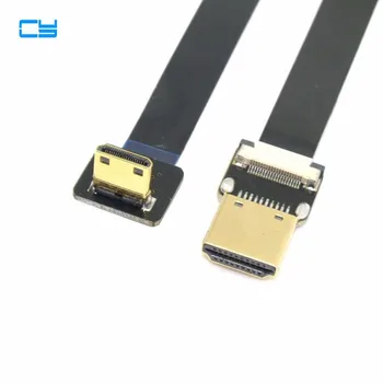 90 Degree Angled FPV Mini HDMI Male to HDMI Male FPC Flat Cable 0.1m 0.2m 0.3m 0.5m 0.8m 1m for Multicopter Aerial Photography
90 Degree Angled FPV Mini HDMI Male to HDMI Male FPC Flat Cable 0.1m 0.2m 0.3m 0.5m 0.8m 1m for Multicopter Aerial Photography