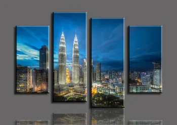 Paintings Cuadros Decoracion Oil Painting The Picture Skyscrapers 4 Panels/set Hd Canvas Printing Painting Artwork Decorative
Paintings Cuadros Decoracion Oil Painting The Picture Skyscrapers 4 Panels/set Hd Canvas Printing Painting Artwork Decorative
