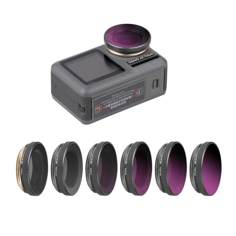 for DJI OSMO ACTION Camera Filter MCUV CPL ND4/8/16/32 ND4/8/16/32-PL Lens Glass Protector for DJI OSMO ACTION Accessories
for DJI OSMO ACTION Camera Filter MCUV CPL ND4/8/16/32 ND4/8/16/32-PL Lens Glass Protector for DJI OSMO ACTION Accessories