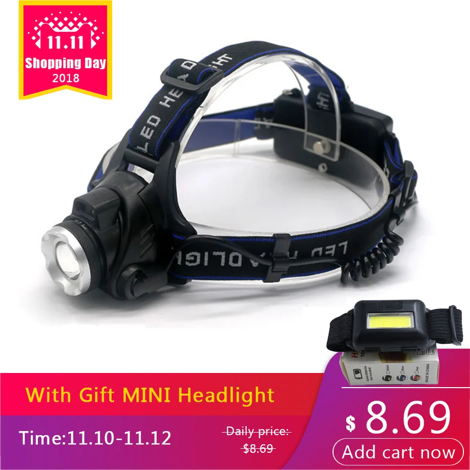 

ANYIGE IR sensor led headlight usb headlamp xml t6 or xm-l2 xpe zoom head lamp 18650 rechargeable battery flashlight head torch