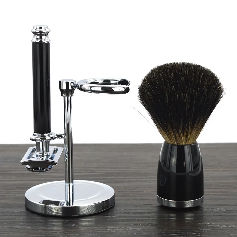 DSCOSMETIC shaving brush set with badger hair shaving brush double edge safety shaving razor and shaving brush holder stand
DSCOSMETIC shaving brush set with badger hair shaving brush double edge safety shaving razor and shaving brush holder stand
