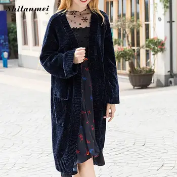 2019 Fashion Women Long Cardigan Autumn Winter Sweater Coat Thermal Casual Blue Oversized Cardigan Harajuku Loose Knit Outerwear
2019 Fashion Women Long Cardigan Autumn Winter Sweater Coat Thermal Casual Blue Oversized Cardigan Harajuku Loose Knit Outerwear