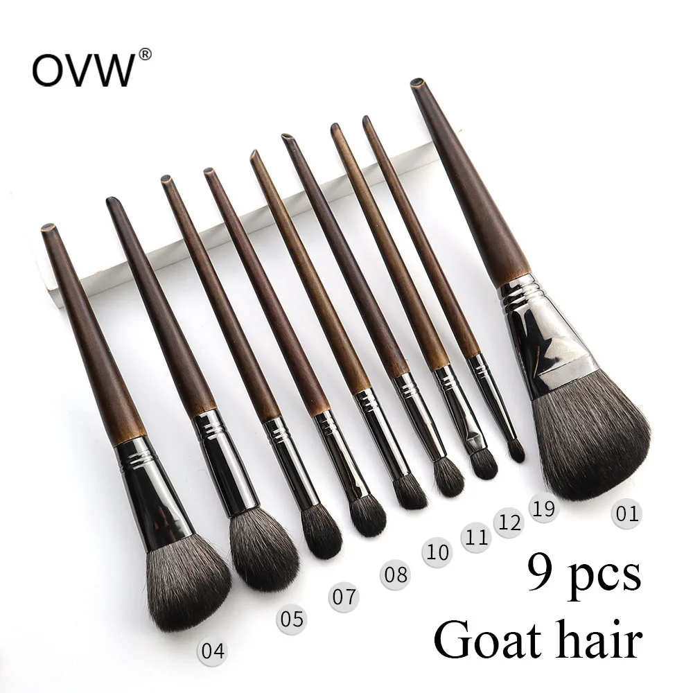 OVW Professional Makeup Brushes Set Natural Hair Powder Foundation Blusher Eye shadow brow liner Makeup Brush Tool Goat Hair
OVW Professional Makeup Brushes Set Natural Hair Powder Foundation Blusher Eye shadow brow liner Makeup Brush Tool Goat Hair