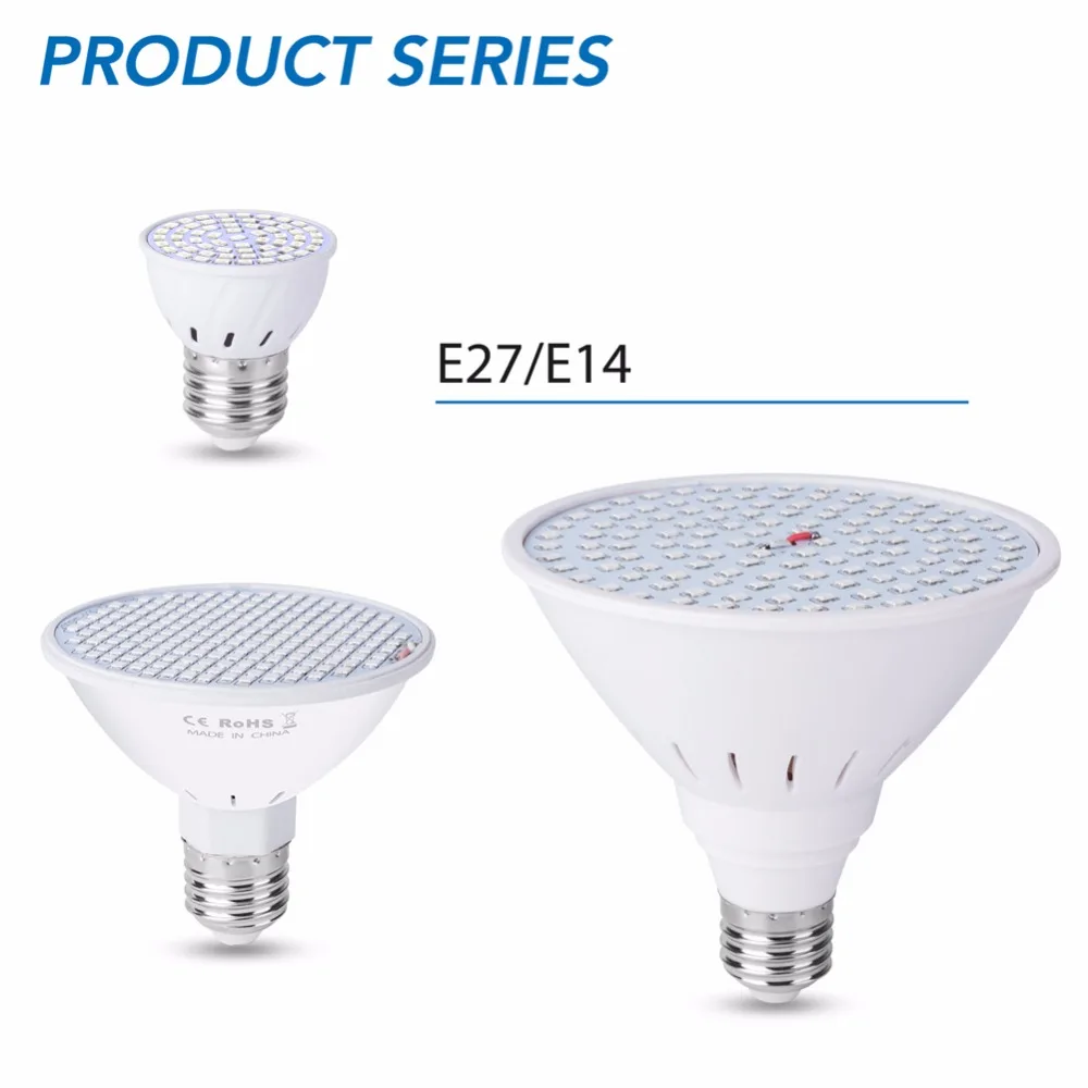 E27 LED Grow Light For Plants LED Full Spectrum 220V Hydroponic Systems 60 126 200leds Bulbs Seedling 110V Indoor Plant Grow Box
E27 LED Grow Light For Plants LED Full Spectrum 220V Hydroponic Systems 60 126 200leds Bulbs Seedling 110V Indoor Plant Grow Box