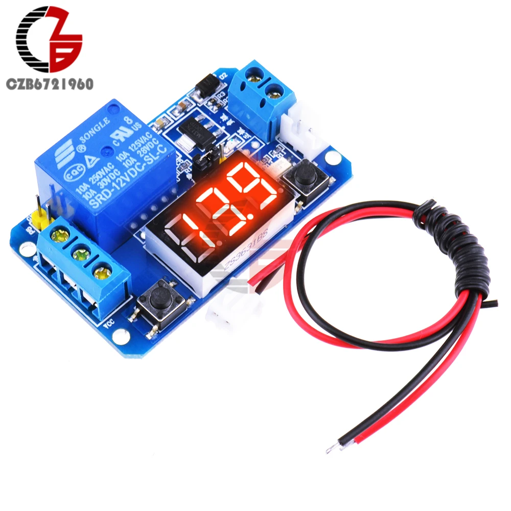 DC 12V Digital Trigger Time Relay with LED Display Panel Time Delay Relay Timer Control Switch Timing Relay 0- 99S 0- 99M
DC 12V Digital Trigger Time Relay with LED Display Panel Time Delay Relay Timer Control Switch Timing Relay 0- 99S 0- 99M