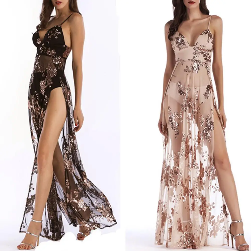 2019 New Yfashion Women Sequined Shoulder Strap Dress Sexy Deep V Neck Backless Dress
2019 New Yfashion Women Sequined Shoulder Strap Dress Sexy Deep V Neck Backless Dress