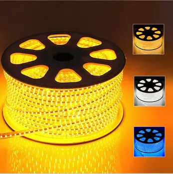 

220V 60leds/m SMD 5050 IP67 Waterproof led strip flexible light 1M/2M/3M/4M/5M/6M/7M/8M/9M/10M/11M/12M/15M/20M + Power EU Plug