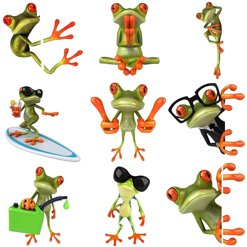 Funny 3D Cartoon Colorful Frogs Car Stickers Decal Vinyl Cover Body Scratched Car Styling Motorcycle Accessories
Funny 3D Cartoon Colorful Frogs Car Stickers Decal Vinyl Cover Body Scratched Car Styling Motorcycle Accessories