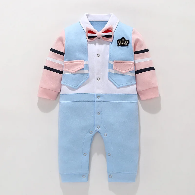 Spring And Autumn Baby Boys Rompers Gentleman'S Gown Cotton Newborn Clothes Autumn Clothes 100 Days Old Baby Rompers
Spring And Autumn Baby Boys Rompers Gentleman'S Gown Cotton Newborn Clothes Autumn Clothes 100 Days Old Baby Rompers
