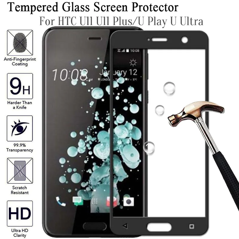 Full Cover Tempered Glass For HTC U11 U Ultra Play Plus Protective Film Screen Protector For HTC Uplay U11 U11plus Anti Scratch
Full Cover Tempered Glass For HTC U11 U Ultra Play Plus Protective Film Screen Protector For HTC Uplay U11 U11plus Anti Scratch