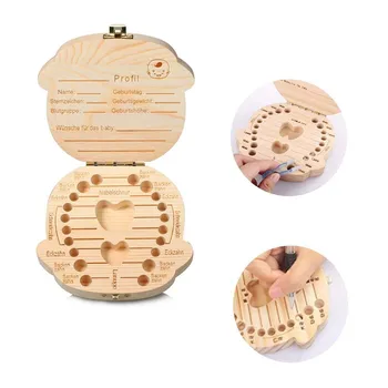 1PC baby tooth box organizer storage box for kids Boy&Girl German wood milk teeth box storage Dropship 5O0906
1PC baby tooth box organizer storage box for kids Boy&Girl German wood milk teeth box storage Dropship 5O0906