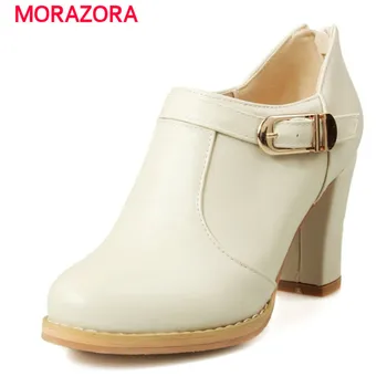 MORAZORA Women shoes soft leather pumps zipper fashion contracted high heels shoes 8cm big size 32-48 work party
MORAZORA Women shoes soft leather pumps zipper fashion contracted high heels shoes 8cm big size 32-48 work party