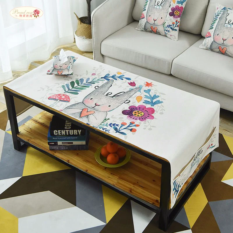 Proud Rose Cotton Linen Rectangular Tablecloth TV Cabinet Tea Table Cover Towel with Storage Bag Cartoon Table Cloth
Proud Rose Cotton Linen Rectangular Tablecloth TV Cabinet Tea Table Cover Towel with Storage Bag Cartoon Table Cloth