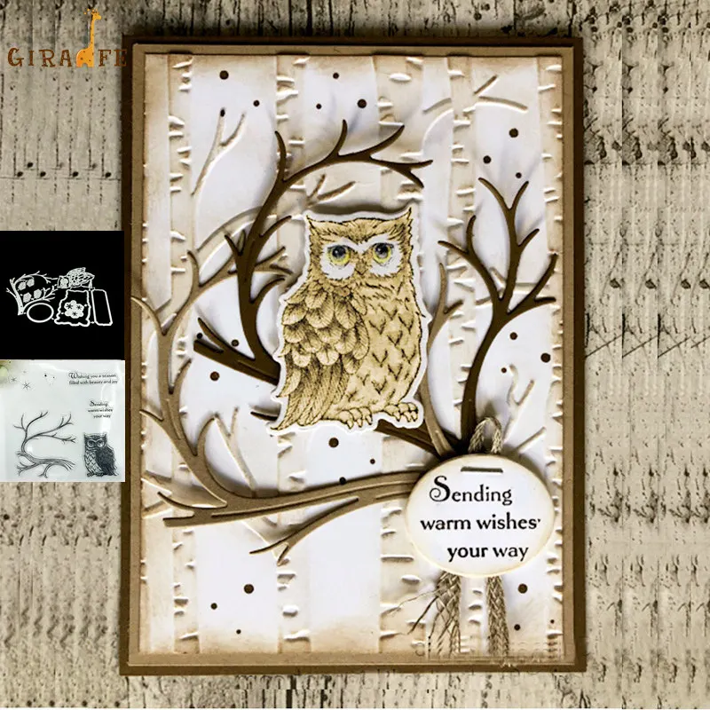 Owl sending a blessing Metal cutting dies and stamps For Scrapbooking Embossing Decorative Crafts DIY Paper Cards New 2019
Owl sending a blessing Metal cutting dies and stamps For Scrapbooking Embossing Decorative Crafts DIY Paper Cards New 2019