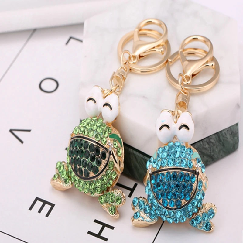 Big Eye Frog Keychain Fashion Crystal Keyring Metal Toad Lucky Car Pendant Key Chain Ring For Women Handbag Charm Jewelry K124
Big Eye Frog Keychain Fashion Crystal Keyring Metal Toad Lucky Car Pendant Key Chain Ring For Women Handbag Charm Jewelry K124