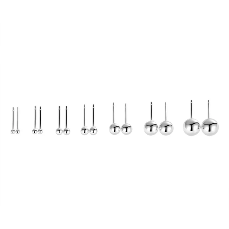 Warme Farben 6 Pair/ Lot 925 990 999 Sterling Silver Stud Earrings for Women Man Sleeping Jewelry Earrings 3mm 4mm 5mm 6mm 8mm
Warme Farben 6 Pair/ Lot 925 990 999 Sterling Silver Stud Earrings for Women Man Sleeping Jewelry Earrings 3mm 4mm 5mm 6mm 8mm