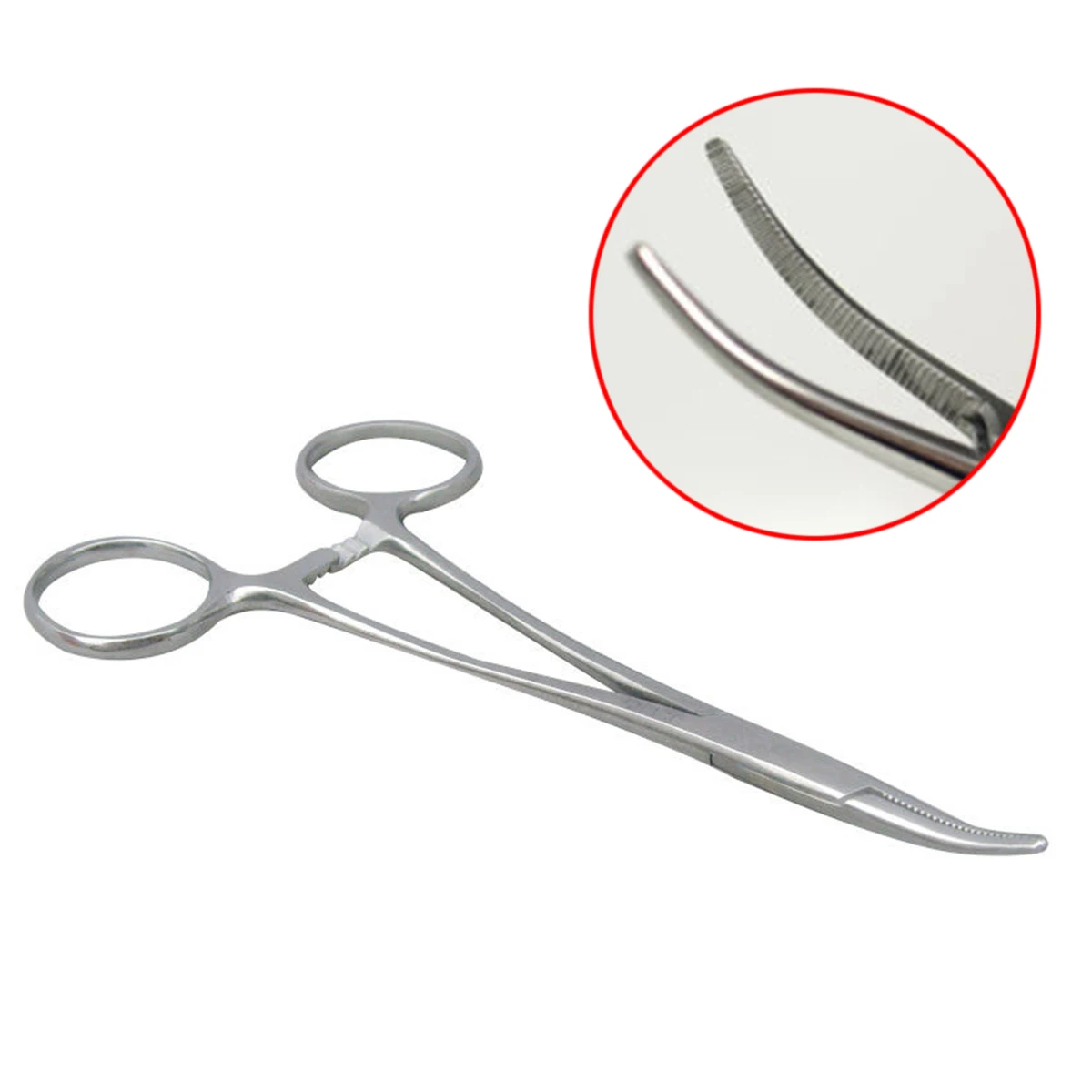 New Silver 12.5cm Stainless Steel Fishing Curved Tip Hemostat Locking Clamps Forceps
New Silver 12.5cm Stainless Steel Fishing Curved Tip Hemostat Locking Clamps Forceps