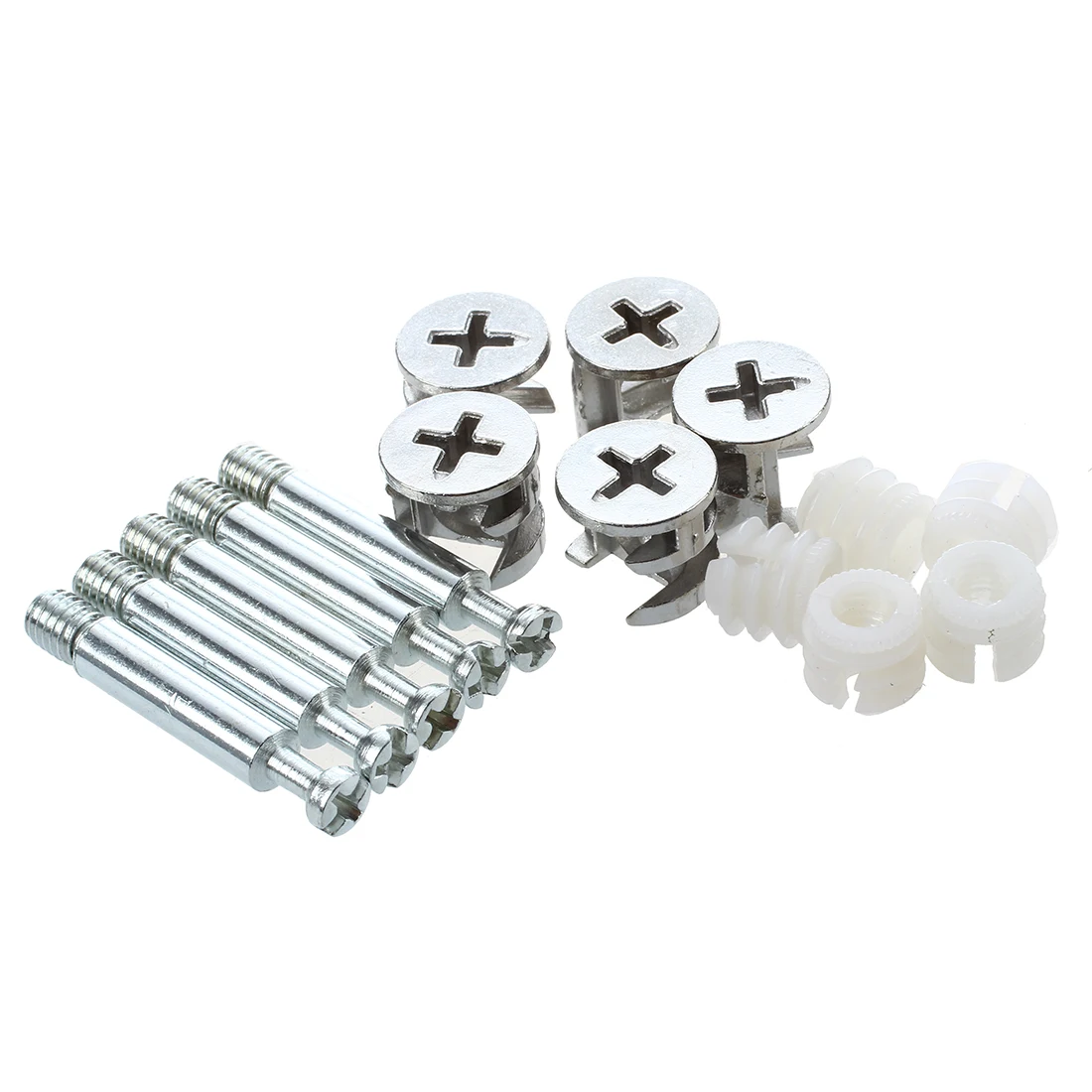 Furniture Cam Fitting with Dowel and Pre-Inserted Nut (Set of 5) Dropshipping | Обустройство дома