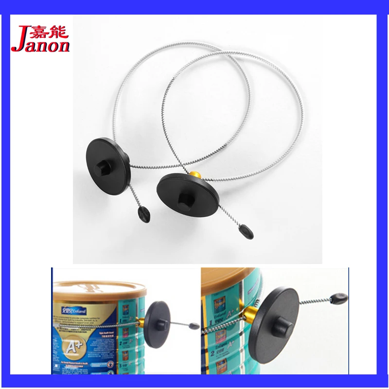 

Eas system 8.2Mhz milk powder tin/can security tag with ajustable lanyard 500pcs for eas anti theft system