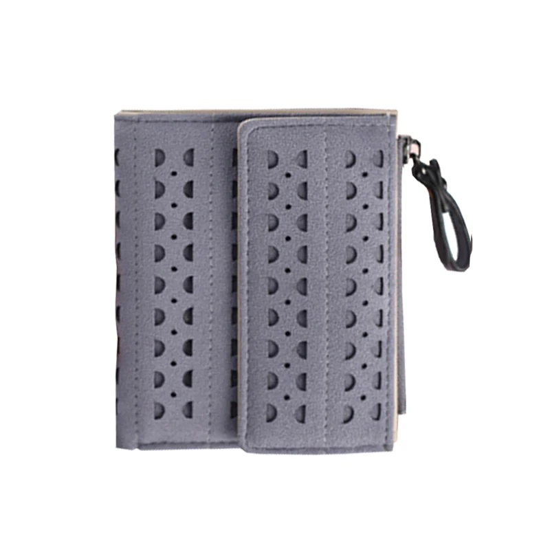 Small Wallet Women Hollow Out Short Style Leather Zipper Coin Purse for Ladies Bifold PU Leather Mini Wallets Female
Small Wallet Women Hollow Out Short Style Leather Zipper Coin Purse for Ladies Bifold PU Leather Mini Wallets Female